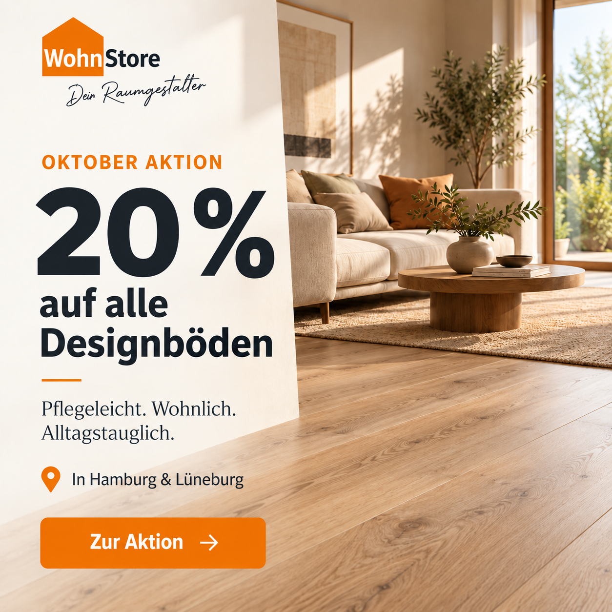 20% auf Designböden im Oktober 